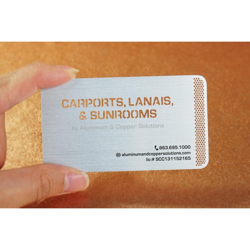 Aluminum Business Cards - 9