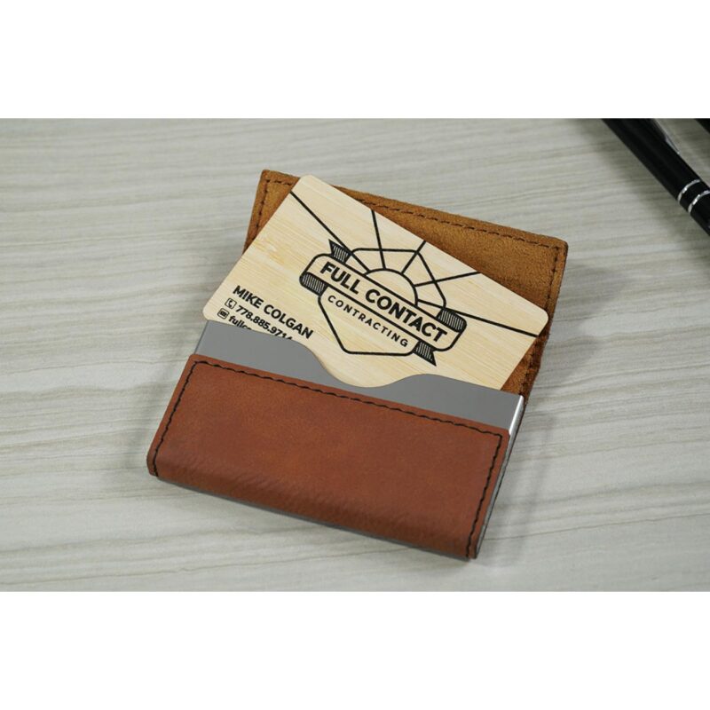 Bamboo Wood Business Cards - 1