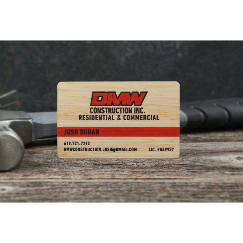 Bamboo Wood Business Cards - 2