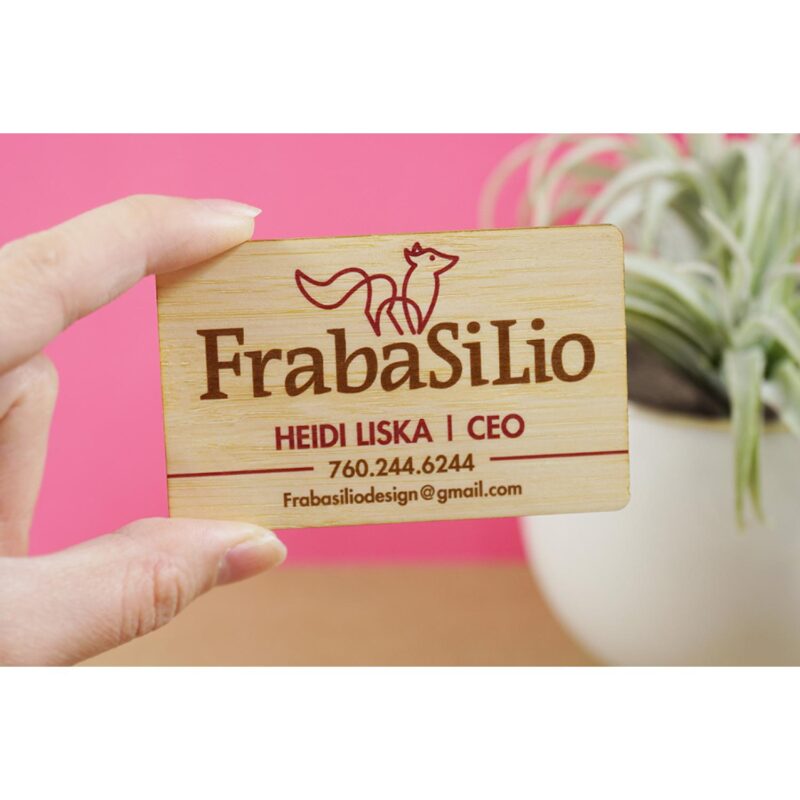 Bamboo Wood Business Cards - 3
