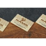 Bamboo Wood Business Cards - 5