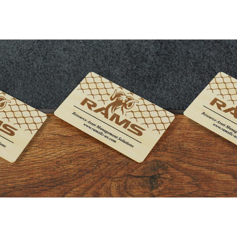 Bamboo Wood Business Cards - 5