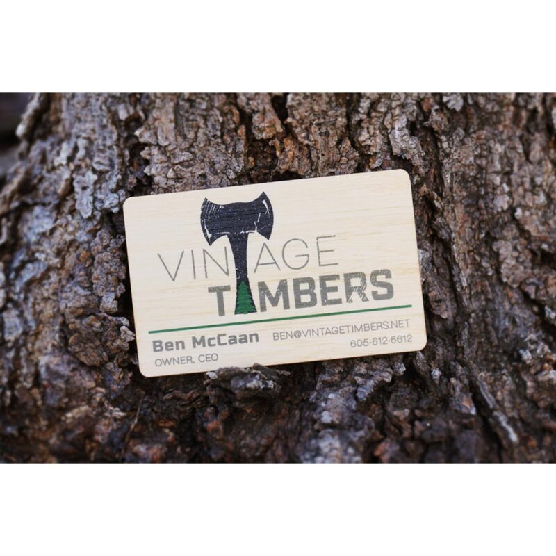 Bamboo Wood Business Cards - 6