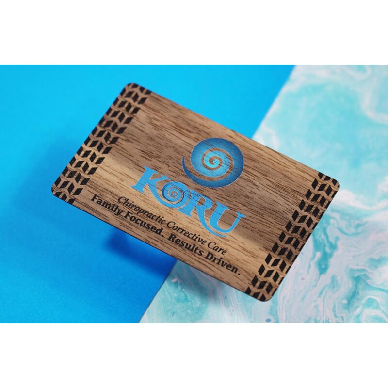 Black Walnut Wood Business Cards - 7
