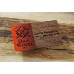 Black Walnut Wood Business Cards - 9