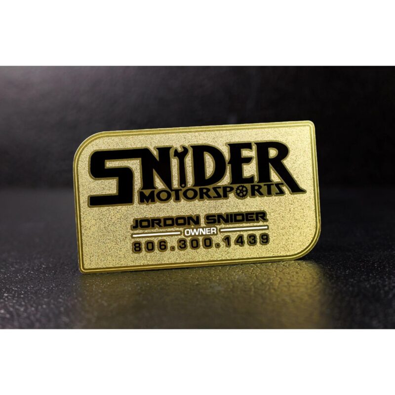 Brass Finish Business Cards - 1