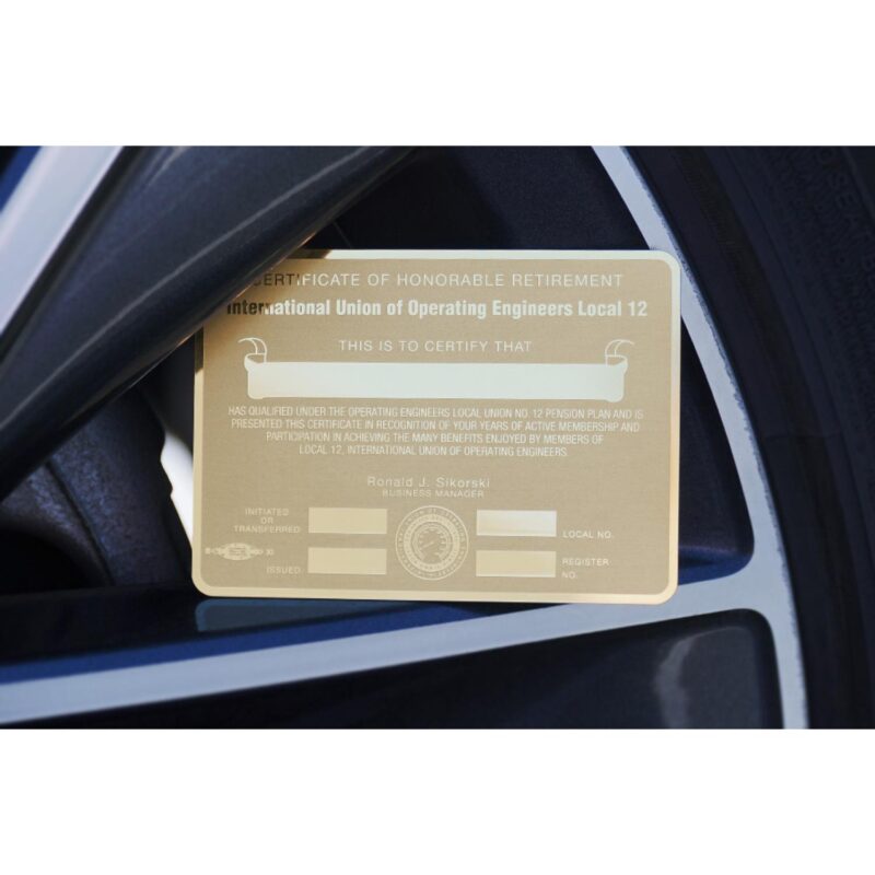 Brass Finish Business Cards - 5