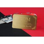 Brass Finish Business Cards - 8