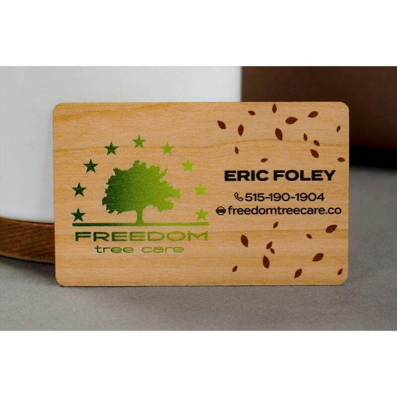 Cherry Wood Business Cards - 7