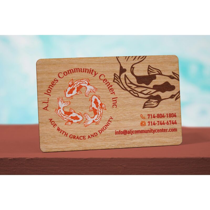 Cherry Wood Business Cards - 8