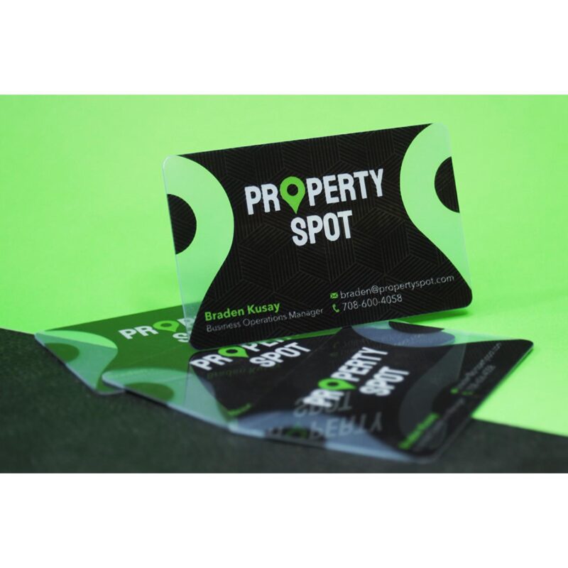 Clear Plastic Business Cards - 2