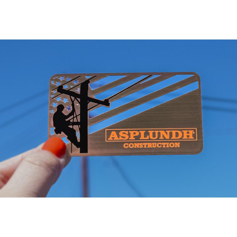 Copper Finish Metal Business Cards - 2