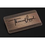 Copper Finish Metal Business Cards - 5