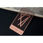 Copper Finish Metal Business Cards - 9