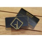 Mirror Black Metal Business Cards - 7