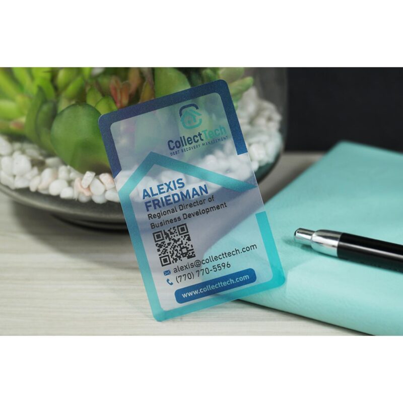 Quick Clear Plastic Business Cards - 3