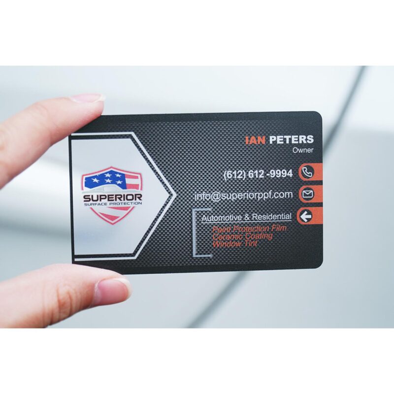 Quick Clear Plastic Business Cards - 5