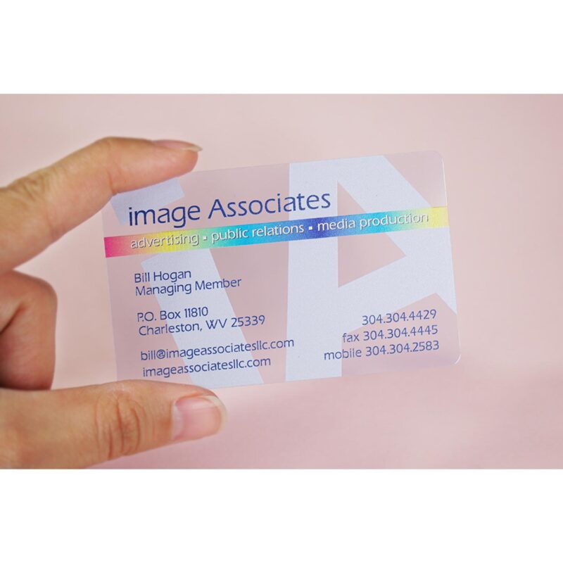 Quick Clear Plastic Business Cards - 8
