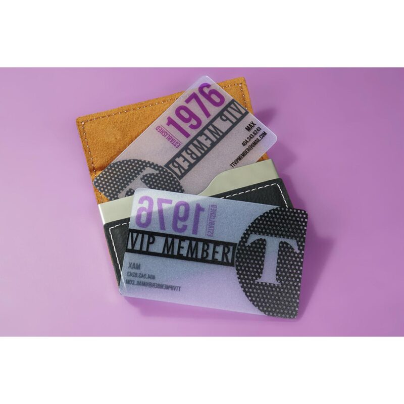 Quick Translucent Plastic Business Cards - 1