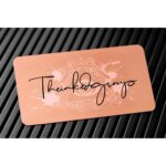 Rose Gold Metal Business Cards - 8