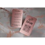Rose Gold Metal Business Cards - 9