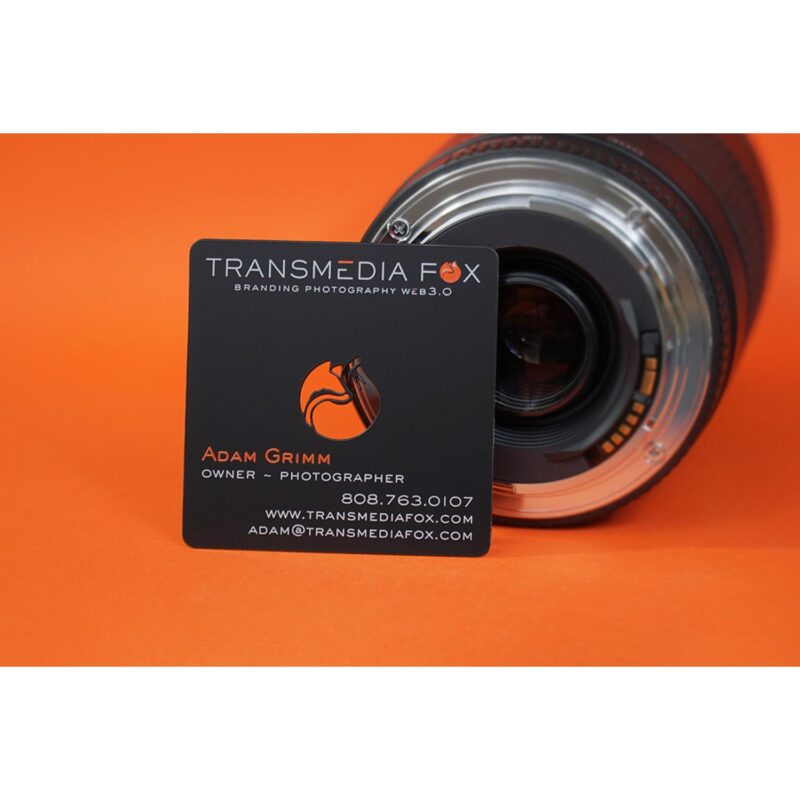 Square Metal Business Cards - 5