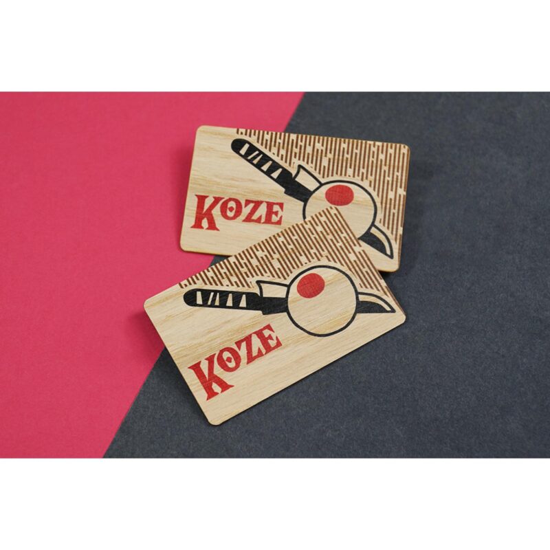 White Oak Wood Business Cards - 3