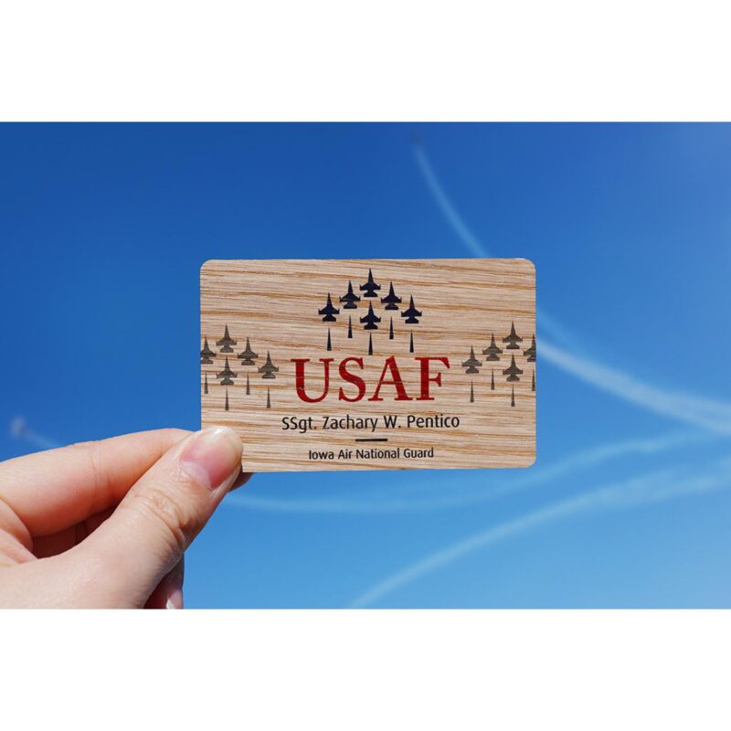White Oak Wood Business Cards - 5