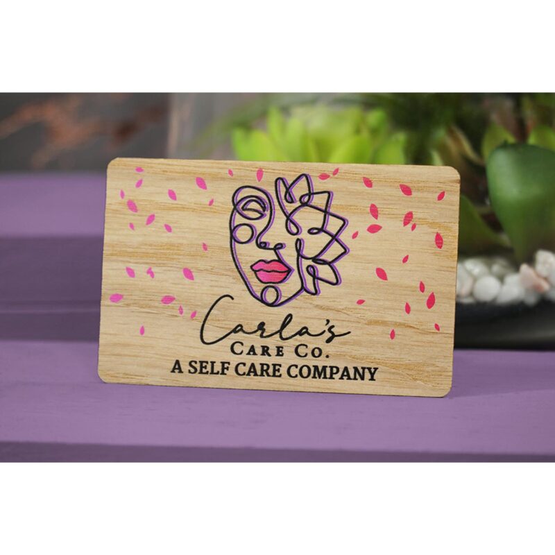 White Oak Wood Business Cards - 7