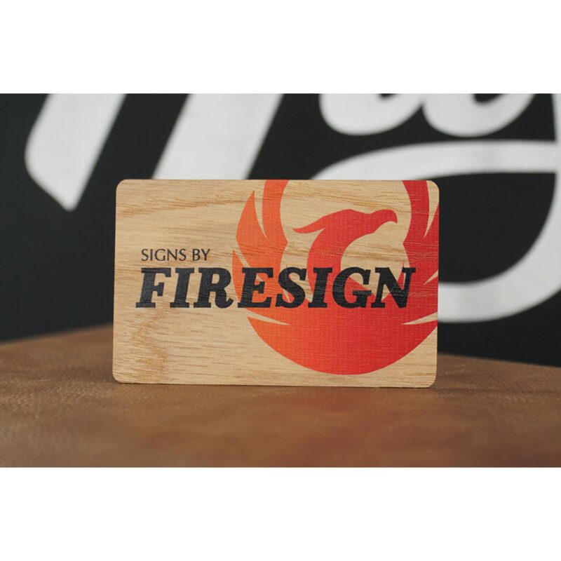 White Oak Wood Business Cards - 8